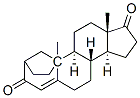 2,10-ethanoandrost-4-ene-3,17-dione 化学構造式