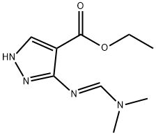 1H-Pyrazole-4-carboxylicacid,3-[[(dimethylamino)methylene]amino]-,ethyl,116519-73-4,结构式