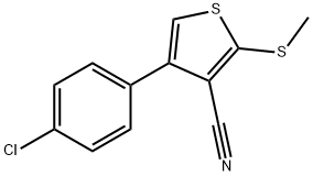 4-(4-Chlorophenyl)-2-(methylthio)-3-thiophenecarbonitrile,116526-42-2,结构式
