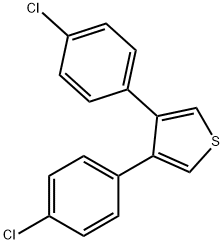 3,4-BIS-(4-CHLORO-PHENYL)-THIOPHENE 结构式