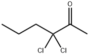 2-Hexanone,  3,3-dichloro- 结构式