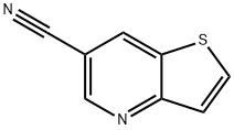 チエノ[3,2-b]ピリジン-6-カルボニトリル 化学構造式