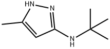 1H-Pyrazol-3-amine,  N-(1,1-dimethylethyl)-5-methyl- 结构式