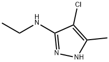 1H-Pyrazol-3-amine,  4-chloro-N-ethyl-5-methyl- Structure