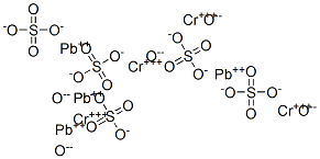 Chromium lead oxide sulfate, silica-modified 化学構造式