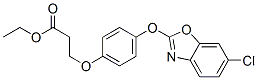 ethyl 3-[4-(6-chlorobenzooxazol-2-yl)oxyphenoxy]propanoate Struktur