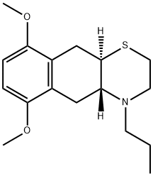 6,9-dimethoxy-4-propyl-2,3,4a,5,10,10a-hexahydro-4H-naphtho(2,3-b)(1,4)thiazine Structure