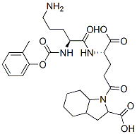 1-(N(2)-benzyloxycarbonylornithyl-gamma-glutamyl)octahydro-1H-indole-2-carboxylic acid Structure