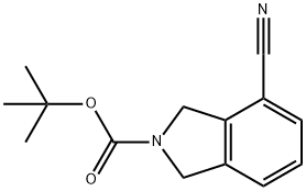 tert-butyl 4-cyanoisoindoline-2-carboxylate 结构式