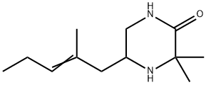 Piperazinone, 3,3-dimethyl-5-(2-methyl-2-pentenyl)- (9CI) 化学構造式