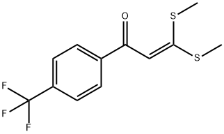 3,3-BIS-METHYLSULFANYL-1-(4-TRIFLUOROMETHYL-PHENYL)-PROPENONE Struktur