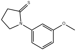 2-Pyrrolidinethione,  1-(3-methoxyphenyl)- Structure