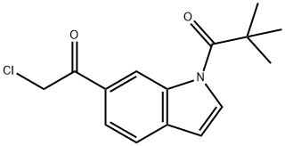 6-CHLOROACETYL-1-(2,2-DIMETHYLPROPANOYL)INDOLE,116621-13-7,结构式
