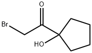 2-溴-1-(1-羟基环戊基)乙酮,116633-22-8,结构式