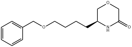 tert-butyl 3-(4-(benzyloxy)butyl)-5-oxoMorpholine-4-carboxylate Struktur