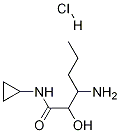 HexanaMide, 3-aMino-N-cyclopropyl-2-hydroxy-, Monohydrochloride Structure
