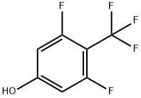 3,5-ジフルオロ-4-(トリフルオロメチル)フェノール 化学構造式