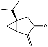 Bicyclo[3.1.0]hexan-3-one, 4-methylene-1-(1-methylethyl)-, (1R)- (9CI) 结构式