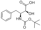 N-BOC-(2R,3R)-2-HYDROXY-3-AMINO-4-PHENYLBUTANOIC ACID 化学構造式