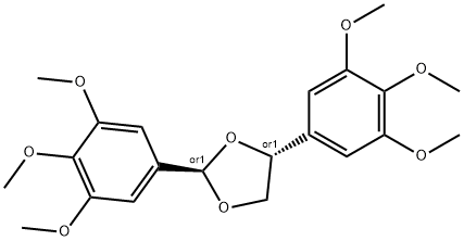 BIS-(3,4,5-TRIMETHOXYPHENYL)-1,3-DIOXOLANE 结构式
