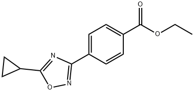 Ethyl 4-(5-Cyclopropyl-1,2,4-oxadiazol-3-yl)benzoate|4-(5-环丙基-1,2,4-噁二唑-3-基)苯甲酸乙酯