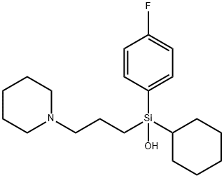 P-FLUORO-HEXAHYDRO-SILA-DIFENIDOL Structure