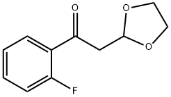 2-(1,3-二氧戊环-2-基)-1-(2-氟苯基)乙-1-酮,1166996-41-3,结构式