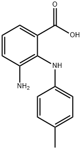 3-Amino-2-(4-methylphenylamino)benzoic acid Struktur