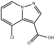 4-氯吡咯并[1,5-A]吡啶-3-甲酸 结构式