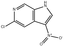 5-Chloro-3-nitro-6-azaindole 化学構造式