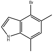 4-BroMo-5,7-diMethylindole Struktur