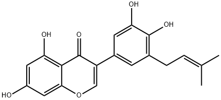西北甘草异黄酮, 116709-70-7, 结构式