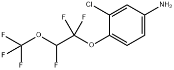 3-氯-4-[1,1,2-三氟-2-(三氟甲氧基)乙氧基]苯胺, 116714-47-7, 结构式