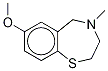 2,3,4,5-Tetrahydro-7-methoxy-4-(methyl-d3)-,1167435-22-4,结构式