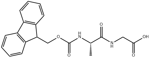 Fmoc-L-Ala-Gly-OH 化学構造式