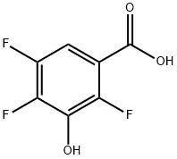 2,4,5-三氟-3-羟基苯甲酸, 116751-24-7, 结构式