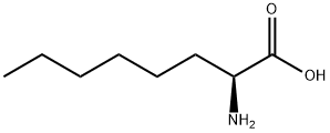 S-2-Aminoctanoic acid 化学構造式