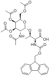 FMOC-THR(GALNAC(AC)3-Α-D)-OH 化学構造式