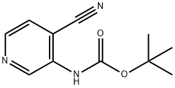 Carbamic acid, (4-cyano-3-pyridinyl)-, 1,1-dimethylethyl ester (9CI) 结构式