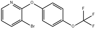 3-bromo-2-(4-(trifluoromethoxy)phenoxy)pyridine Struktur