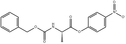 N-(苄氧羰基)-L-丙氨酸对硝基苯酯 结构式