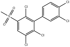 3-Methylsulfonyl-2,3',4',5,6-pentachlorobiphenyl Structure