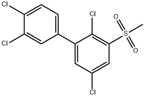 3-Methylsulfonyl-2,3',4',5-tetrachlorobiphenyl Struktur