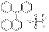 1-萘基二苯基锍三氟甲磺酸盐, 116808-69-6, 结构式