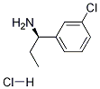 (R)-1-(3-氯苯基)-1-丙胺盐酸盐, 1168139-40-9, 结构式