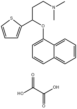 S-(+)-N,N-DIMETHYL-3-(1-NAPHTHLENYLOXY)-3-(2-THIENYL)-PROPANAMINE Struktur