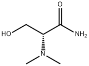 Propanamide, 2-(dimethylamino)-3-hydroxy-, (R)- (9CI) Struktur