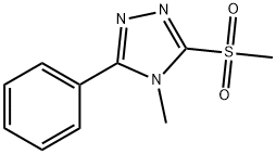 4-methyl-3-methylsulfonyl-5-phenyl-1,2,4-triazole,116850-44-3,结构式