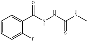 2-(2-fluorobenzoyl)-N-methyl-1-hydrazinecarbothioamide 化学構造式