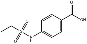 4-[(エチルスルホニル)アミノ]安息香酸 化学構造式